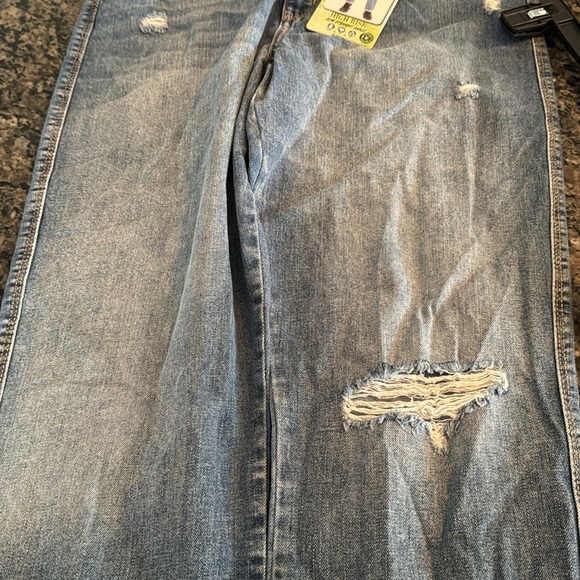 Rewash high rise slim straight Blue Distressed Jeans NWT 11/30 - Picture 11 of 15
